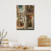 Poster OVNI dans l'art ancien L'Annonciation avec Saint E (Cuisine)