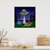 Poster OVNI Extraterrestrial Enduction Alien Art (Cuisine)