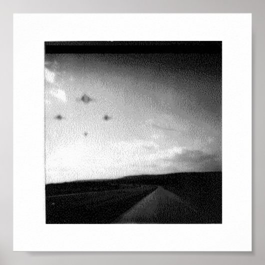 Poster OVNI nocturne (Devant)