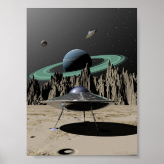 Poster OVNI - SciFi Kitch des années 50 (par Kristel R. S
