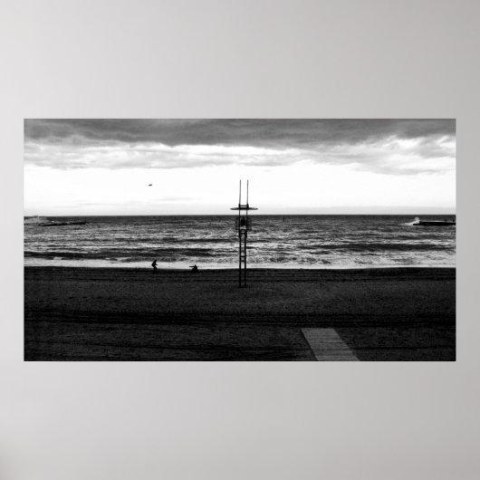 Poster OVNI sur Barcelone (La Barceloneta) (Devant)