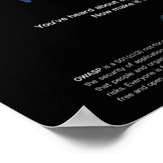 Poster OWASP - Rendre AppSec visible (Coin)