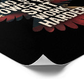 Poster Owes You Work Harder Distressed American Flag  (Coin)