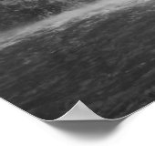 Poster Owharoa tombe en noir et blanc (Coin)