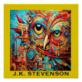 POSTER OWL ART COLORÉ (Devant)