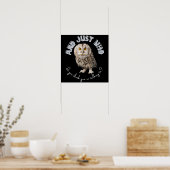 Poster Owl : Et Juste À Qui Pensez-Vous Parler ? (Cuisine)