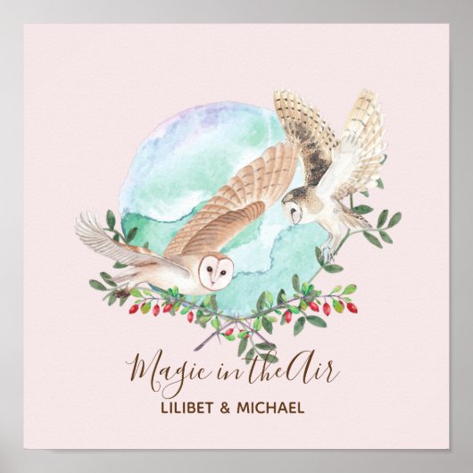 Poster OWL GIFTS - Personalized (Devant)