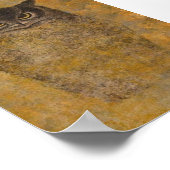 Poster Owl Japanese Fine Art (Coin)