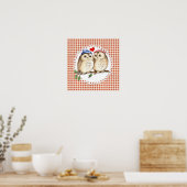 Poster Owl Love (Cuisine)