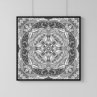 Owl Mandala Magical Nature Art Imprimer