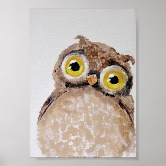 Poster Owl Nursery Wall Art (Devant)