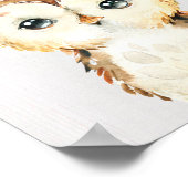 Poster Owl Woodland Nursery Art Imprimer (Coin)
