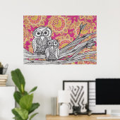 Poster Owls 36 (Bureau à domicile)