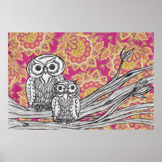 Poster Owls 36 (Devant)