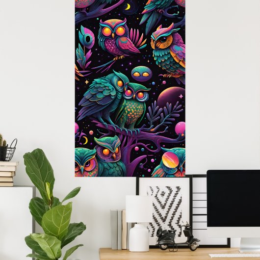 Poster Owls of a Feather (Bureau à domicile)