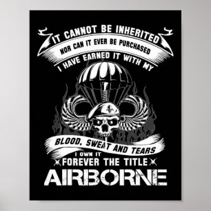 Poster Own-it Forever Le titre Ranger de l'Armée aéroport