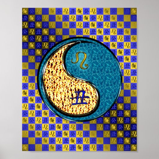 Poster Ox Leo & Eau (Devant)