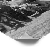 Poster Ox Teams le long de Main Street of Sturgis Photogr (Coin)