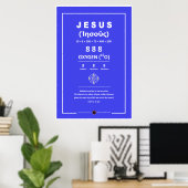 Poster Oxygène Jésus 888 (Bureau à domicile)