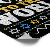 Poster Oy To The World Hanukkah Humor For Families And Fr (Coin)