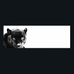 Poster Oyes Jaguar Pop Art<br><div class="desc">Poster de la tête de Jaguar noir et bleu - Posters de Portrait Jaguar Imprimés - Photo de Jaguar de Pop Art - Big Wild Cats - La tête du Jaguar - Face de Jaguar</div>