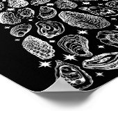 Poster Oyster Christmas Tree Seafood Shellfish Holiday Be (Coin)