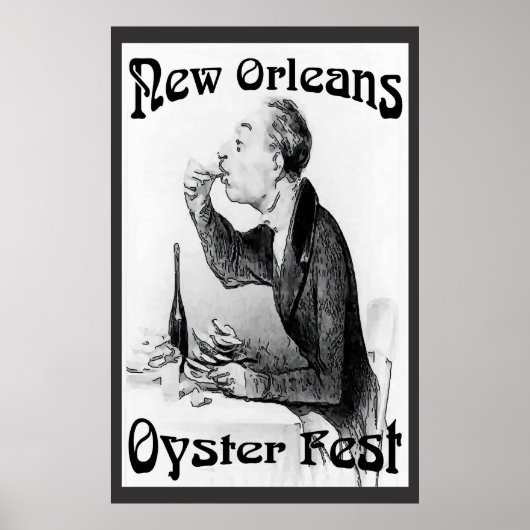 Poster Oyster Festival, La Nouvelle-Orléans, LA (Devant)