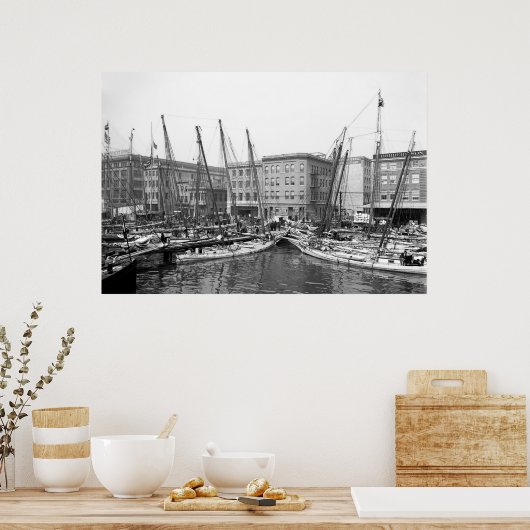 Poster Oyster Luggers (Cuisine)