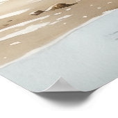 Poster Oystercatcher Oiseau Art Imprimer l'affiche (Coin)