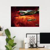 Poster P140s dans l'espace (Bureau à domicile)