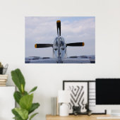 Poster P51 Mustang prêt pour le vol (Bureau à domicile)