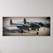 Poster P-38 Éclair (Devant)