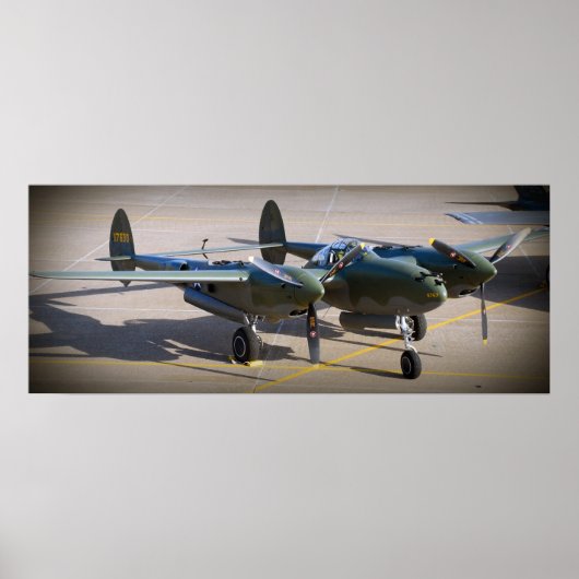Poster P-38 Éclair (Devant)