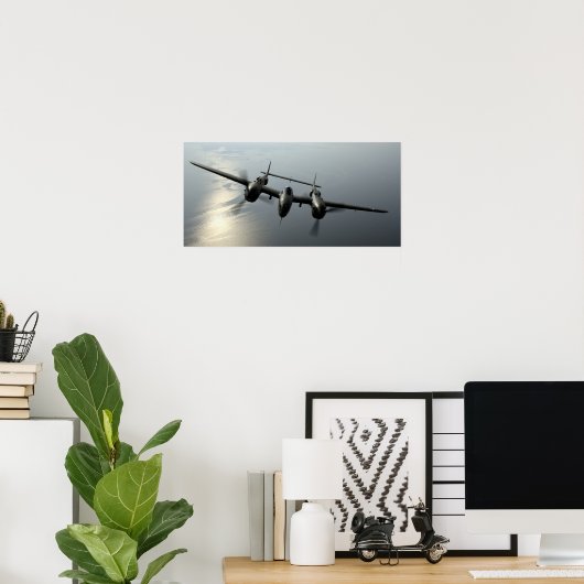 Poster P-38 Éclair (Bureau à domicile)