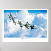 Poster P-38 Éclair (Devant)