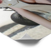 Poster P-38 Pin-up fille (Coin)