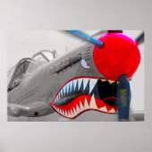 POSTER P-40 WARHAWK (Devant)