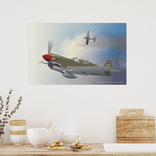 Poster P-40 Warhawks (Cuisine)