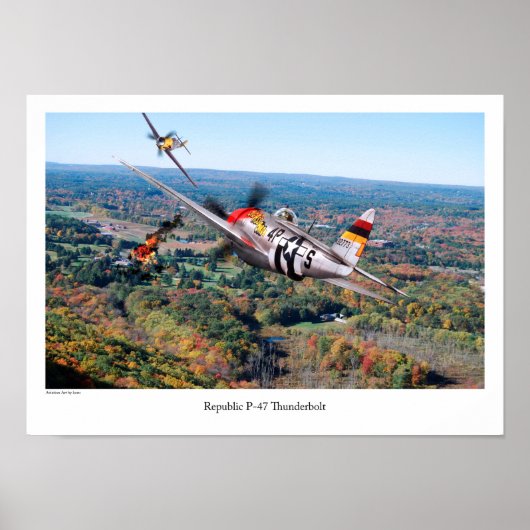Poster P-47 Thunderbolt (Devant)