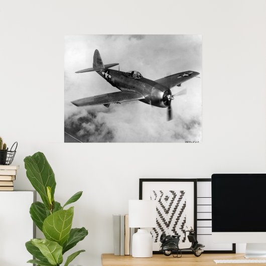 Poster P-47 Thunderbolt (Bureau à domicile)