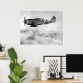 Poster P-47 Thunderbolt (Bureau à domicile)