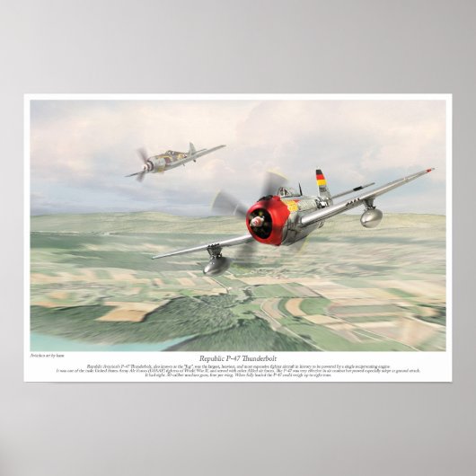 Poster P-47 Thunderbolt (Devant)