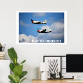 Poster P-47 THUNDERBOLT "Nice Jugs" (Bureau à domicile)