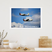 Poster P-47 THUNDERBOLT "Nice Jugs" (Cuisine)