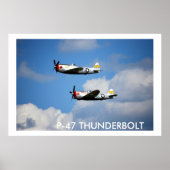 Poster P-47 THUNDERBOLT "Nice Jugs" (Devant)