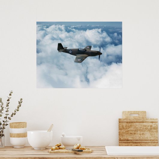 Poster P-51 Mustang (Cuisine)