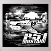 Poster P-51 Mustang (Devant)