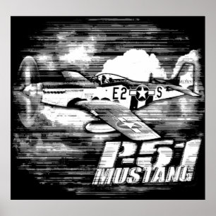Poster P-51 Mustang