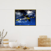 Poster P 51 Mustang (Cuisine)