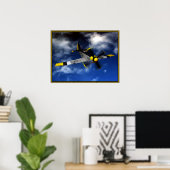 Poster P 51 Mustang (Bureau à domicile)